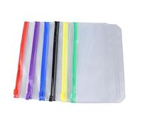Cocoarm Zipper Folder A6 PVC Plastic Zip Envelopes 31 Pack Translucent Multicolor File Holders 170 X 108mm for Receipts Notes Stationery Office Classroom Dormitory
