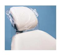 CocoAtlas Dental Head Rest Disposable Waterproof Cover for Dental Chair Protection, Clear Plastic 11 inch by 9.5 inch, 250pcs/box (Opening Side is 9.5'')