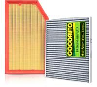 COCOAUTO Engine & Cabin Air Filter Kit Replacement for Jeep Wrangler 2.0L 3.6L (2018-2025) Gladiator 3.6L (2020-2025) 68301863AA & 68257030AA (3.0L, 6.4L, Diesel, NOT Wrangler JK )