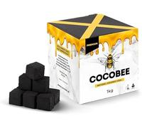 COCOBEE 1 kg Natural Coconut Charcoal for Shisha and Barbecue, 26 mm, High Combustion, Fast Ignition with Heat Uniform Low Ash for Hookah Hookah BBQ Premium Charcoal DISPAU