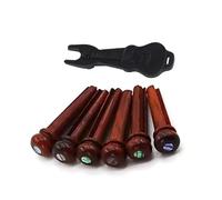 Cocobolo Wood Guitar Bridge Pins Guitar Fixed String Nails Guitar Replacement Part Guitar Strings Nails Wood Texture