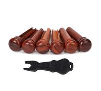 Cocobolo Wood Guitar Bridge Pins Guitar Fixed String Nails Replacement Part Strings Nails Wood Texture Pin Set