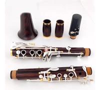 Cocobolo Wood Professional Clarinet Bb Redwood Silver Plated 18 Keys Sib Klarnet Luna ES
