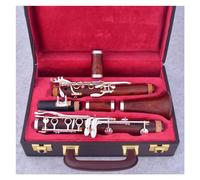Cocobolo Wood Tube Body Clarinet 17 Keys A Tone Silver Plated Keys Clarinet With Accessories Clarinet Kit