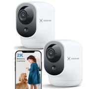 COCOCAM 2K Indoor Pan Tilt Security Camera WiFi 5200mAh Battery | Wireless for Baby Monitor Pet Home Security, AI Recognition, PIR Human Detection, Works with Alexa, 2.4G WIFI (2)