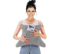 cococar Hysterectomy Recovery Pillow with Pocket, Post-Surgery Abdominal Support Cushion, C-Section & Tummy Tuck Pillow, Mastectomy and Hernia Surgery Comfort Pillow(Grey)