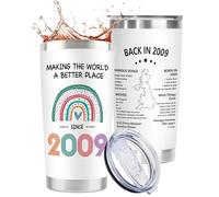 CoCoCherry 16th Birthday Gifts Girl,16th Birthday Gifts Mugs,Sweet 16 Gifts for Girls,16th Birthday Ideas Gifts Travel Mug, Back in 2009
