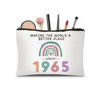 CoCoCherry 60th Birthday Gifts for Women - 60th Birthday Gifts Cosmetic Bags, Funny 60th Birthday Gifts for Her Makeup Bag, Ladies 60th Birthday Gifts（1965）