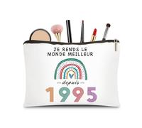 CoCoCherry Women's Birthday Gift - Birthday Gift Women's Make-Up Bag, Personalised Gift for Women Years, 1995, 1995