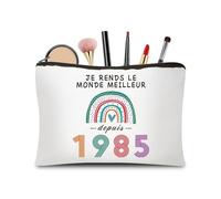 CoCoCherry Women's Birthday Gift - Birthday Gift Women's Make-Up Bag, Personalised Gift for Women Years, 1985, 1985