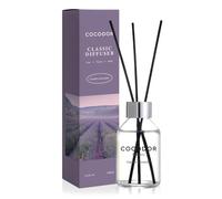 COCODOR Classic Reed Diffuser/Garden Lavender/100ml/1 Pack/Scent Diffuser with Sticks Home Fragrance Reed Diffuser for Bathroom Shelf Décor