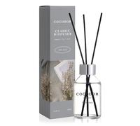 COCODOR Classic Reed Diffuser/White Musk/100ml/1 Pack/Scent Diffuser with Sticks Home Fragrance Reed Diffuser for Bathroom Shelf Décor