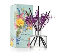 Cocod'or [COCODOR/Garden Lavender] Flower Reed diffusers Oil with a Set of 5 Fiber Sticks, 200ml, Best for Home, Kitchen, Bathroom. Diffusers with sticks