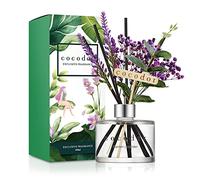 Cocod'or [COCODOR/Garden Lavender] Lavender Reed diffuser oil 200ml with Lavender sticks, Best for Home, Kitchen, Bathroom. Diffusers with Sticks