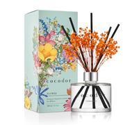 COCODOR Preserved Flower Reed Diffuser/Cedar Wood/6.7oz/1Pack / Home Fragrance Scent Essential Oil Stick Diffuser for Bedroom Bathroom Home Decor