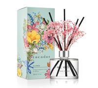 COCODOR Preserved Flower Reed Diffuser/Flower Garden/6.7oz/1Pack / Home Fragrance Scent Essential Oil Stick Diffuser for Bedroom Bathroom Home Decor