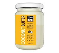 Cocofina Organic Coconut Butter, Stone Ground, Keto Paleo Vegan, Glass Jar, 500g
