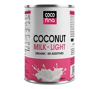 Cocofina Organic Coconut Milk Light | 46% Coconut | No Guar Gum | BPA Free Can | Soil Association Certified | Dairy Free Vegan - 400ml x 6