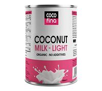 Cocofina Organic Coconut Milk Low Fat Gluten Free Unsweetened Dairy Free BPA Free Can No Xanthan Gum or Additives Just 46% Coconut & Water Keto Diet Friendly 400ml - (Pack of 6)