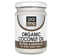 Cocofina Organic Odourless Coconut Oil Gluten Free for Hair Body Cuisine Physically Refined Gluten Free Vegan Glass Jar Certified Organic - 450ml (PACK of 1)