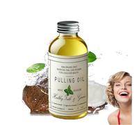 Cocofresha Pulling Oil,Cocofresha Pulling Oil for Teeth and Gums,Cocofresha Mint Pulling Oil,Pure Organic Coconut Oil Pulling 4 Oz Mint Flavor,All Natural Pulling Oil,coconut Oil Mint Mouthwash (1)