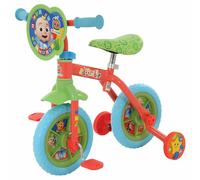 CoComelon M004527 2-In-1 Training Toddler Bike - Convertible Training Bike for 2+ Years Girls and Boys with Removable Pedals and Stabilisers - Adjustable 10 Inches Bikes Multicoloured 63x40x58cm
