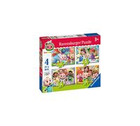 Ravensburger Cocomelon 4 in Box Jigsaw Puzzles for Kids Age 3 Years Up - 12, 16, 20 & 24 Pieces