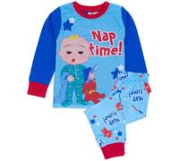 Cocomelon Boy's Long Sleeve Long Leg Pyjama Set | Blue | Official Merch | Size: 12-18 m Cocomelon Blue 12-18 m