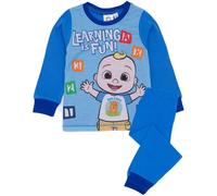 CoComelon Boys Pyjama Set | Kids Blue Musical Loungewear T-Shirt & Pants PJ Bundle | Learning is Fun with JJ Long Sleeve Tee Long Leg Bottoms Clothing Pajama | Nightwear Merchandise Gift for Children