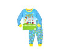 Cocomelon Boy's Macdonald Farm Snuggle Fit Pyjamas in Blue | Size: 4-5 Years Cocomelon Blue 4-5 Years