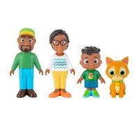 CoComelon Cody’s Family 4 Figure Set - Family and Friends - Includes Cody, Cody’s Mom, Cody’s Dad, and Pickles the Cat - Toys for Kids, Infants and Preschoolers