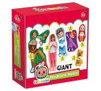 Headu Puzzle - CoComelon Giant Progressive Puzzle - 6 Increasingly Difficult Puzzles, Ages 2-5 Years