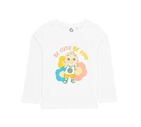 CoComelon Girls T-Shirt in White | Be Cute Be Kind with JJ Top for Kids | Long Sleeve Graphic Tee Clothing for Toddlers | Little Girl Cute Crewneck T Shirt | Cartoon Learning Merchandise Gift
