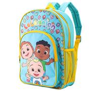 Cocomelon Kids Backpack, Lightweight School & Travel Bag for Boys & Girls | Toddler Nursery Rucksack with Adjustable Shoulder Straps, Front Zipped Pocket & Side Mesh Pockets | Premium Small Backpacks