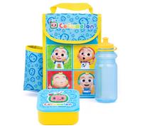 Cocomelon Men's Lunch Bag Bottle & Snack Pot | Boys Blue | Official Cocomelon Blue One Size