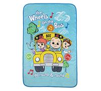 CoComelon Musical Warm, Plush, Throw Blanket That Plays The Theme Song - Extra Cozy and Comfy for Your Toddler, Blue