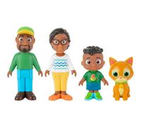 CoComelon Cody’s Family 4 Figure Set - Family and Friends - Includes Cody, Mom, Dad, and Pickles the Cat - Toys for Kids, Infants and Preschoolers