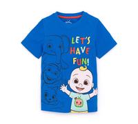 Cocomelon Short Sleeved T-Shirt | Unisex Kids Blue | Official Merch | Size: 12-18 m Cocomelon Blue 12-18 m