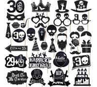Cocomigo 30th Birthday Photo Booth Props - Death to My 20s & Rip to My 20s Glitter Decorations