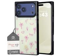 Cocomii - Rectangle Case Compatible with iPhone 17 Pro - Compatible with MagSafe, Tropical Escape, Nautical Charm, Magnetic Phone Case for iPhone 17 Pro 6.3 inch, Flamingo Paradise