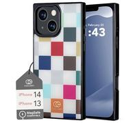 COCOMII Rectangle Case for iPhone 14/iPhone 13, Compatible with MagSafe, Le Carré de Luxe Checkered