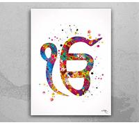 COCOMILLA Ek Onkar Art Watercolor Print Poster Wall Decor Art Khanda Symbol Sikh ik onkar Wedding Gift Sikhism Sikh Gift Home Decor Wall Hanging-1256