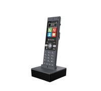 COCOMM DT250 black 4G cordless phone with charging cradle, VoLTE, VoWiFi, Bluetooth and WiFi hotspot for professional environments without a landline.