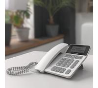 COCOMM F360 4G desk phone A 4G mobile phone with a SIM slot, hands-free functionality, Bluetooth and speed dial keys, designed for use in the