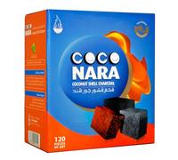 CocoNara Natural Coconut Shell Hookah Charcoal Coals by Coco Nara 120 Count Pieces