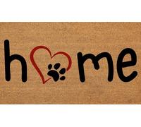 COCONIQ Coir Door Mats 43x76 cm, Non-Slip Sturdy, PVC Backed Heavy Duty, Easy to Clean, Ideal for Door Entrance, Patio, Porch, Backyard, Garages, Home with the Love of Paws