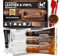 Coconix Leather & Vinyl Repair Kit - Brown & Shades | Repairs Cracks, Holes, Scratches & Chips | For Furniture, Car Seats & Jackets | Customisable Colours