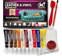 Coconix Leather & Vinyl Repair Kit | Repairs Cracks, Holes, Scratches and Chips on Leather & Vinyl Furniture, Car Seats & Jackets | Easy to Use with Customizable Colours