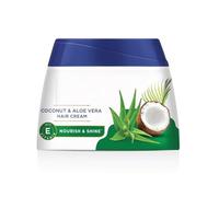 Coconut & Aloe Vera Hair Cream | 2X Shinier, Smoother & Softer Hair | Nourishing Leave-in & Pre-Wash Hair Cream for Men & Women | 210ml