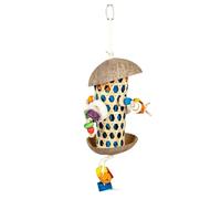 Coconut and bamboo tube bird toy Duvoplus Forage